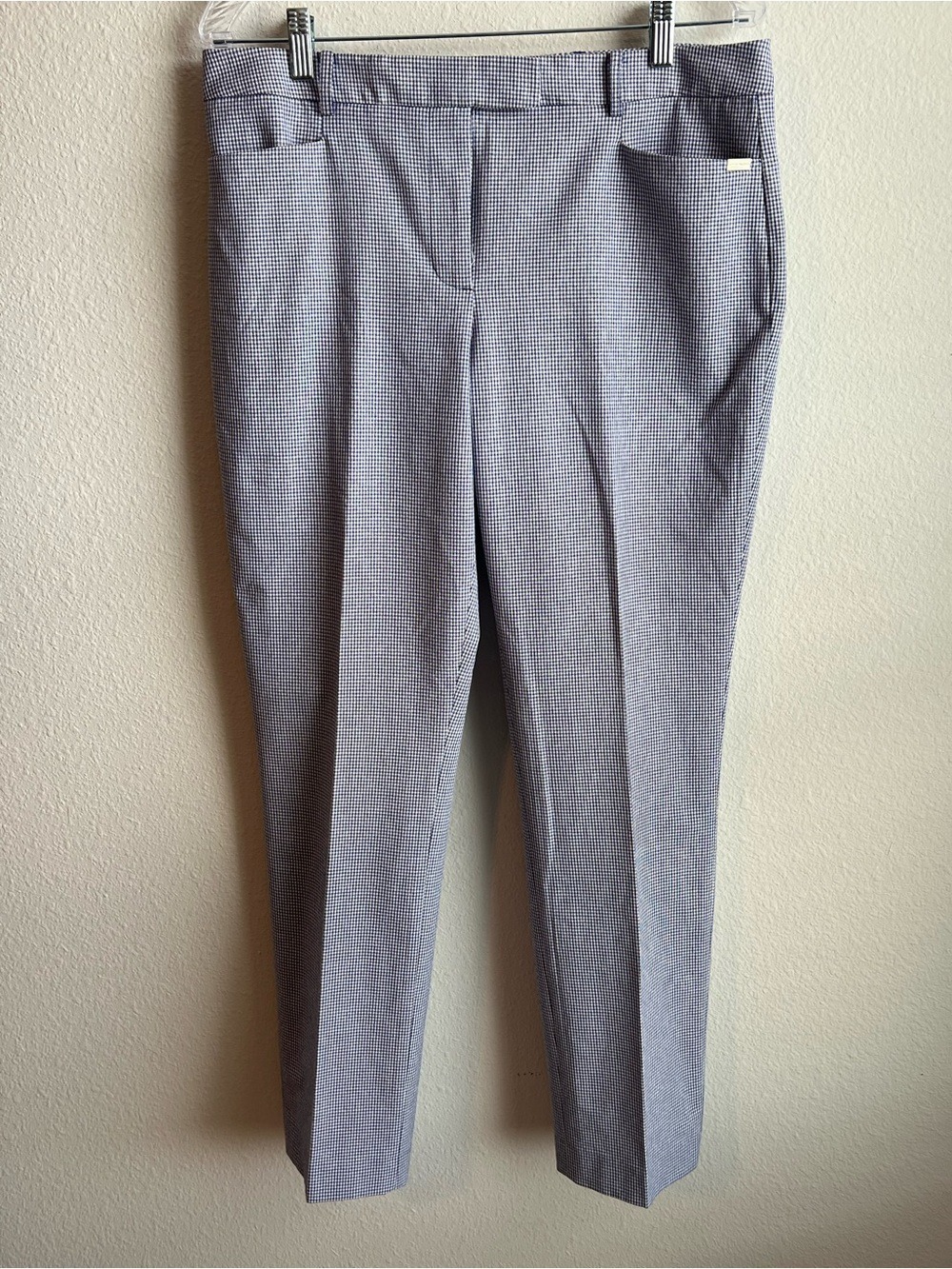 Tommy Hilfiger Navy/White Houndstooth Women's Dress Trousers